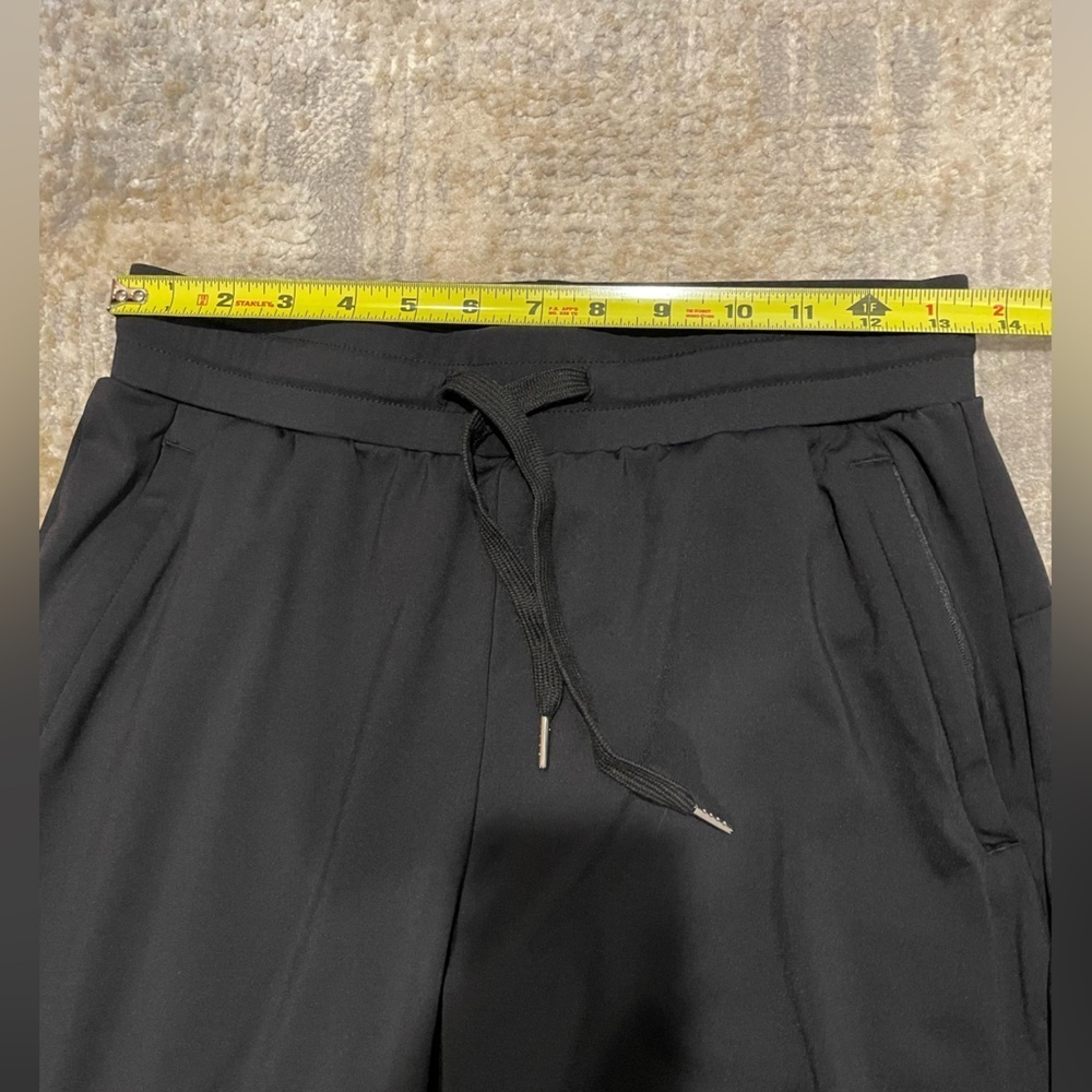 Blaosn Black Joggers Size Medium Zip Pockets Gym Yoga Athletic Stretch EUC - Picture 7 of 10